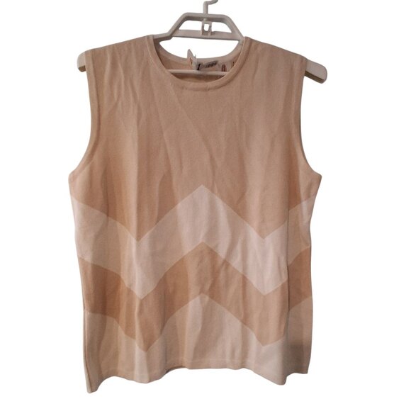 Talbots nwt 2 piece twinset cardigan shell sweaters womens L Italy chevron - Picture 3 of 7